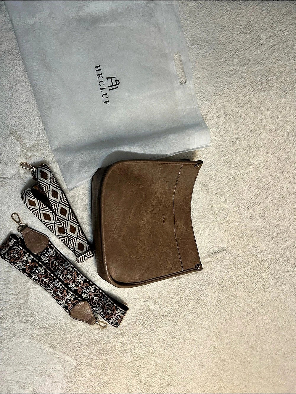 HKluf Brown Crossbody Bag Like New